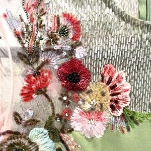 Valentino Beaded Apple Green Dress